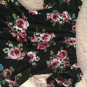 Off the shoulder flower shirt